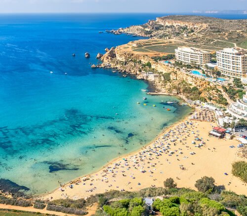 malta-mediterranean-coastline-golden-bay-beach malta-mediterranean-coastline-golden-bay-beach